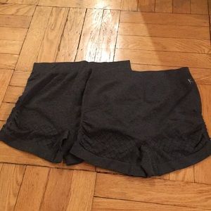 Danskin Fitted Shorts, Gray Size M (8-10) 2 pairs